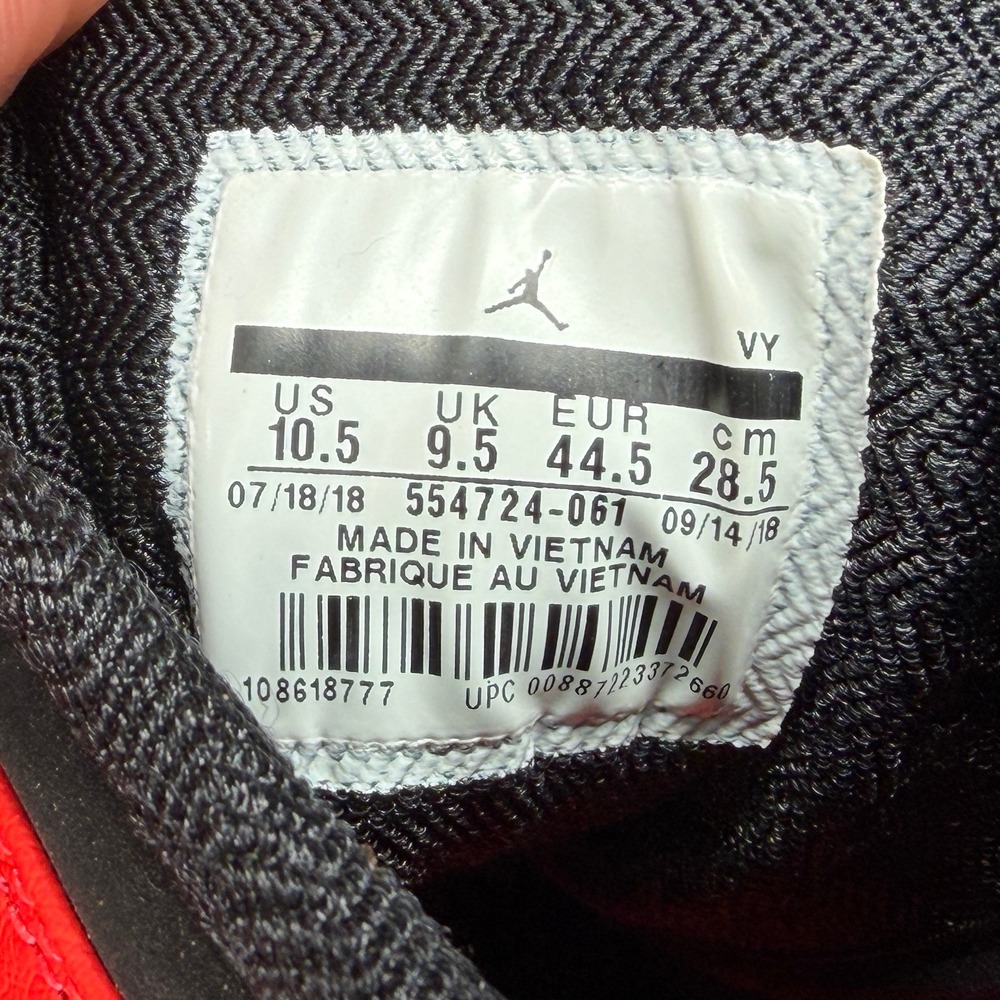 Jordan 1 Mid Shoes Men 10.5 Infrared 23 Red Black Athleitc Retro Hooping Sneaker - Picture 14 of 14
